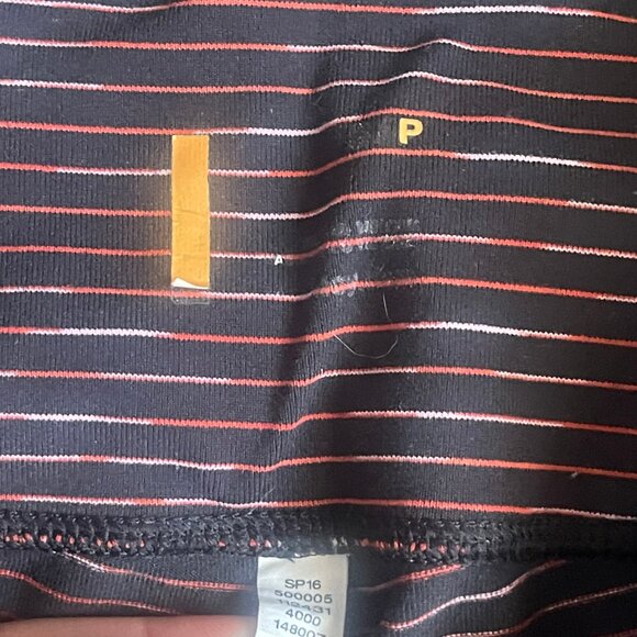 Lucy Powermax Mid-Rise Striped Space Dye Ombre Capri Legging, Size Small - Picture 9 of 10